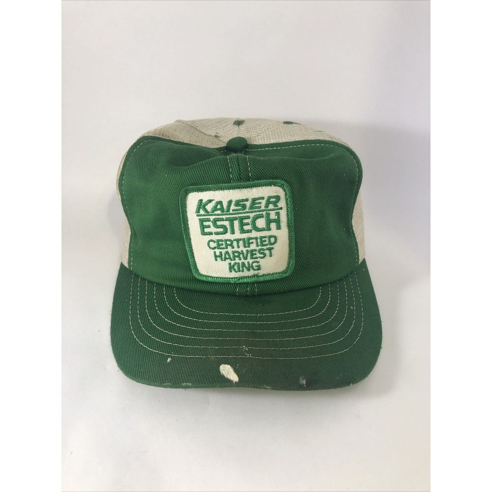 VTG Kaiser Estech Certified Harvest King Hat cap mesh Snapback Patch Swingster